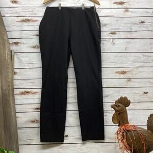 Lark & Ro Side Zip Hidden Zipper Flat Front Stretch Dressy Sz 10 Slacks Pants